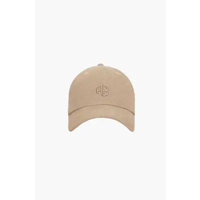 ANINE BING Jeremy Ab Corduroy Baseball Cap in Beige at Nordstrom | Nordstrom