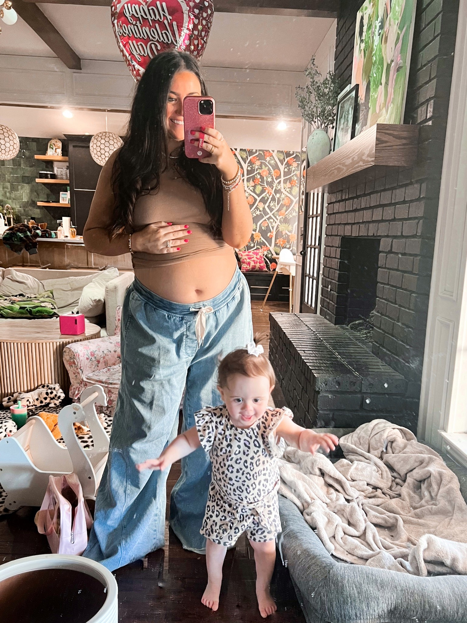 Pregnant mom spring girl mom baby girl toddler girl target wide leg 

#LTKBaby #LTKStyleTip #LTKFamily