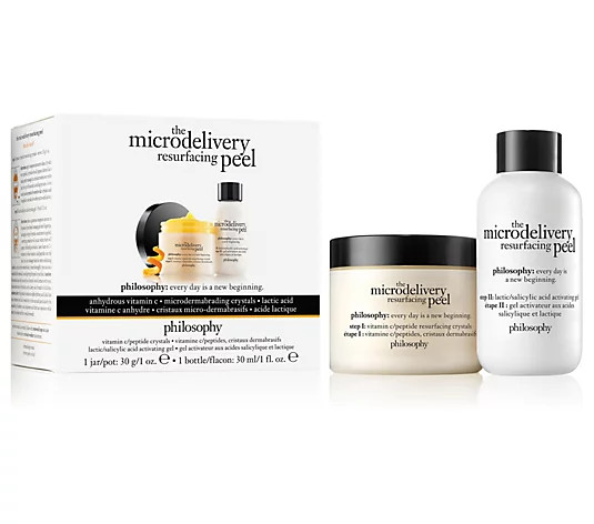 philosophy microdelivery vitamin c resurfacing peel set | QVC