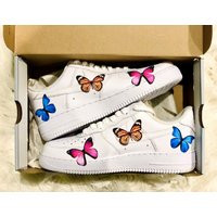 Multicolor Butterfly Monarch 3M Heat Transfer Decal Only Stickers - Nike Air Force 1 Custom Heat Tra | Etsy (US)