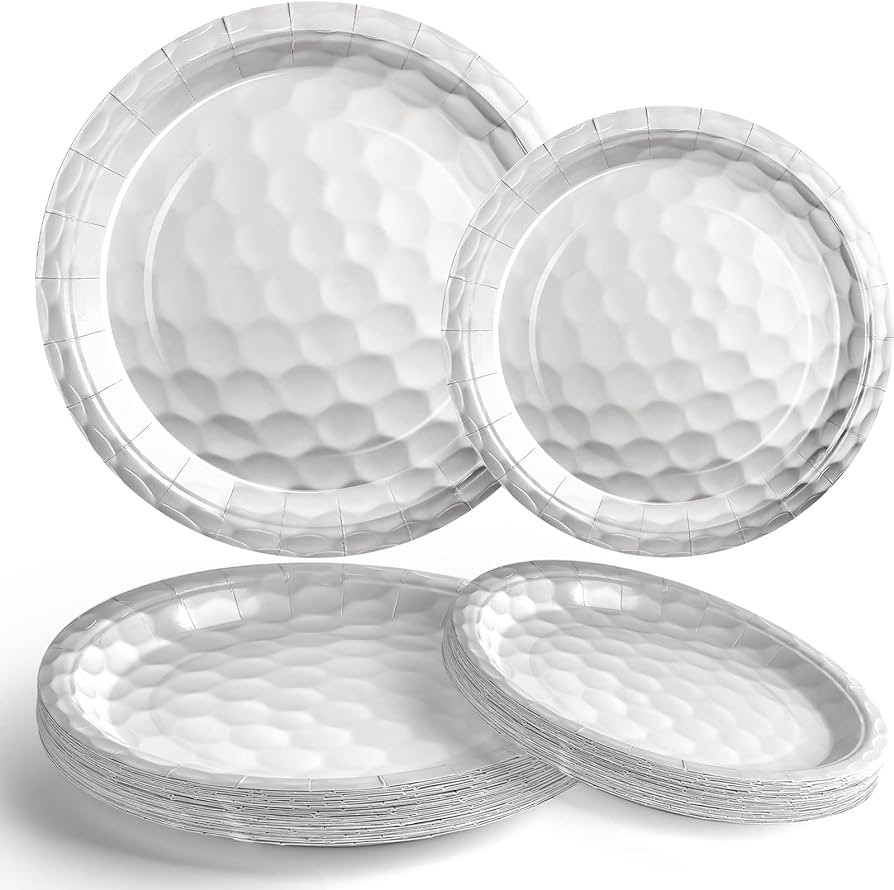 Mototo 60 Pack Golf Ball Paper Plates, 7 Inch and 9 Inch Golf Paper Plates Dessert Dinner Disposa... | Amazon (US)