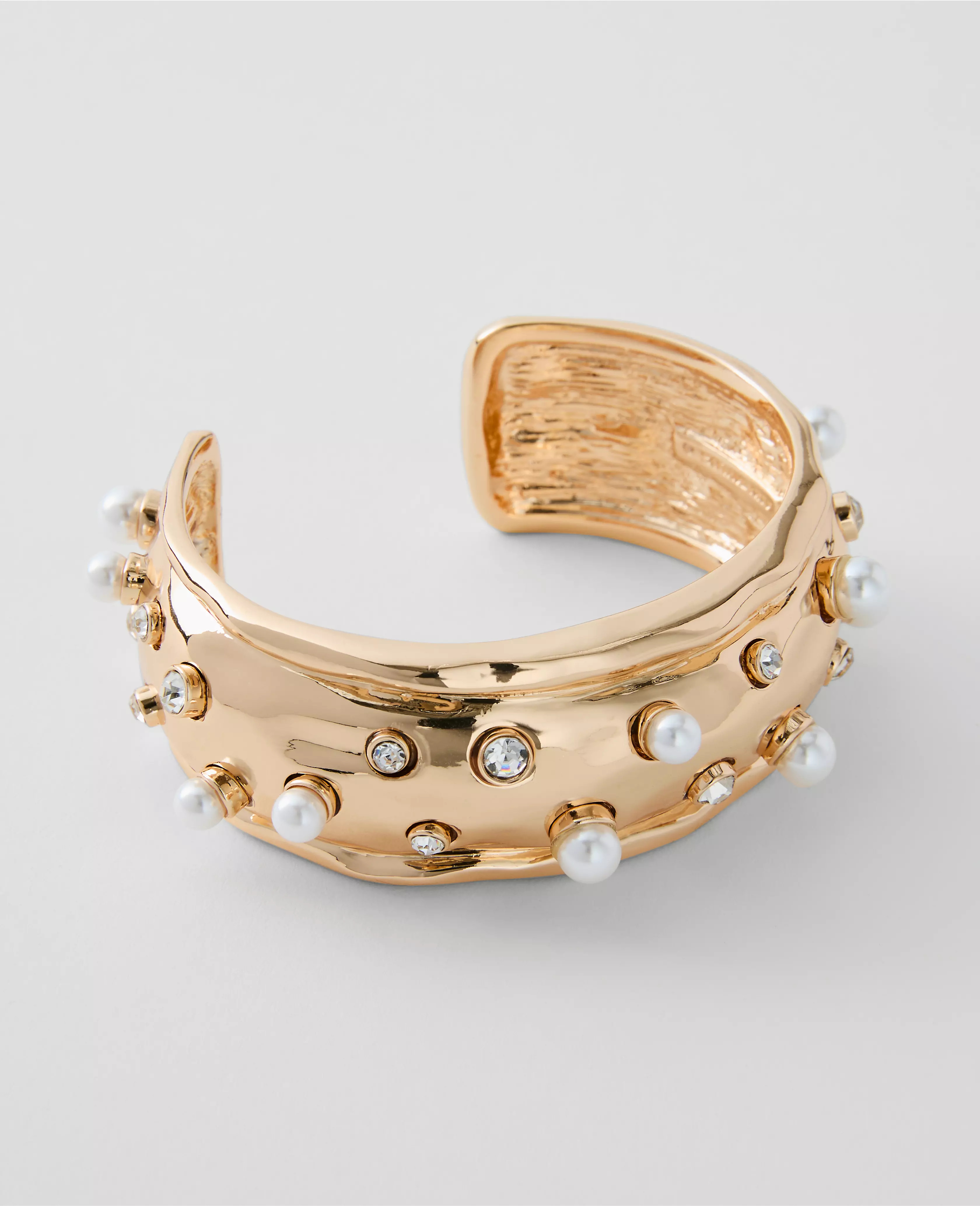 Metal Pearl Cuff Bracelet | Ann Taylor