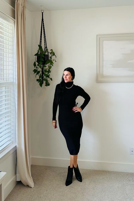 Express Fall 2023 | capsule wardrobe pieces | sweater dress | black dress | fall outfit 
Size Small…could have done XS

#LTKsalealert #LTKstyletip #LTKover40