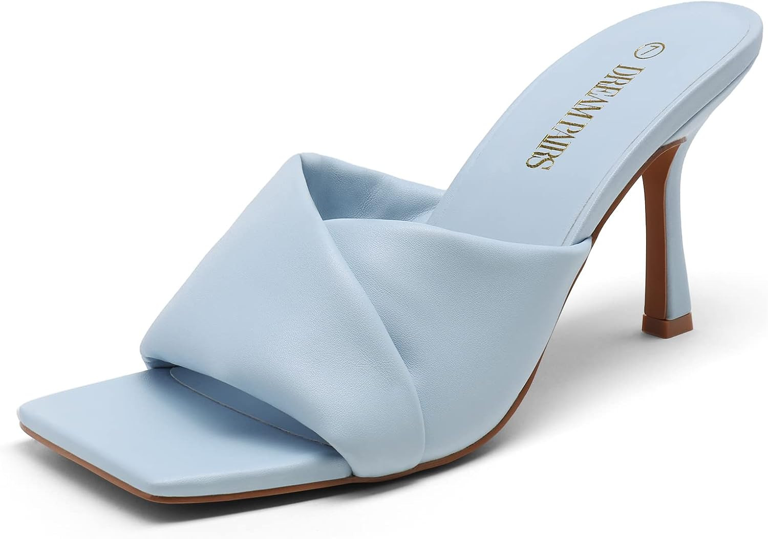DREAM PAIRS Women's Slip On Soft Comfort Dressy Mule Heels | Amazon (US)