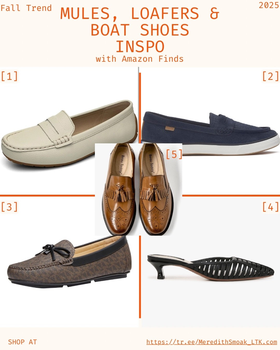 🍂FALL 2025 SHOE TRENDS TO WEAR THIS SEASON👞

Make sure to snag these on sale with the Prime Day Deals on 10/7-8! #fallshoetrend #loafers #mules #boatshoes 

#LTKSeasonal #LTKStyleTip #LTKSaleAlert