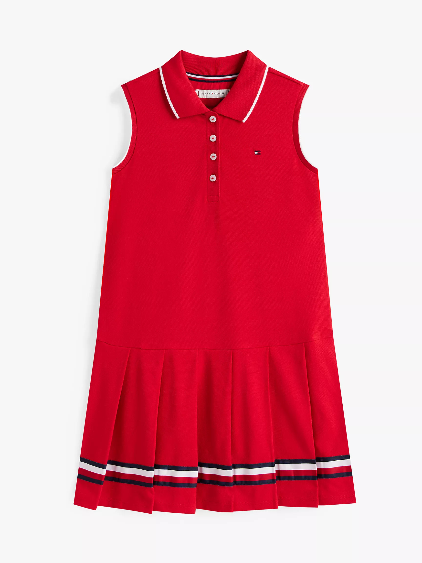 Kids' Sleeveless Pleated Polo Dress | Tommy Hilfiger | Tommy Hilfiger (US)
