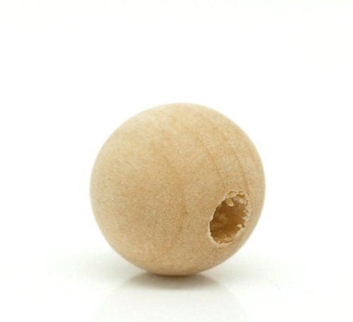 Amazon.com: 300 Round Unfinished Wood Beads Bulk 10 x 9mm or 3/8 Inch Diameter 2.8mm Hole : Arts, Cr | Amazon (US)