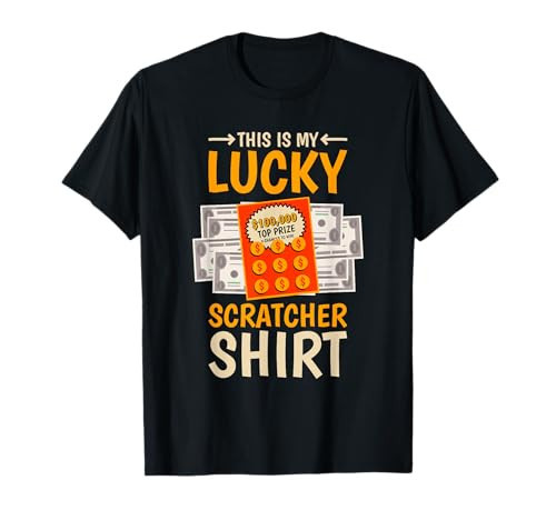 This is My Lucky Scratcher Lottery, Scratch Ticket Lover T-Shirt | Amazon (US)