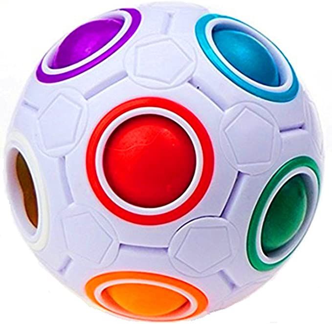 CuberSpeed Rainbow Ball Magic Cube Fidget Toy Puzzle Magic Rainbow Ball Puzzle Fun Fidget | Amazon (US)