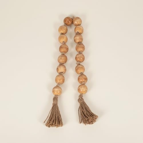 Wood Decorative Objects Bead Garland – Decorative Object Accent for Styling – Coffee Table or... | Amazon (US)