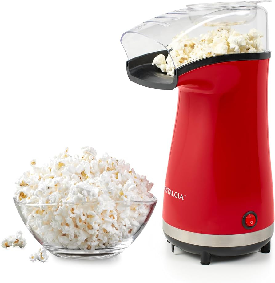 Nostalgia 16 Cup Hot Air Popcorn Maker | Makes Hot, Healthy Popcorn, No Oil Needed | Measuring Ca... | Amazon (US)