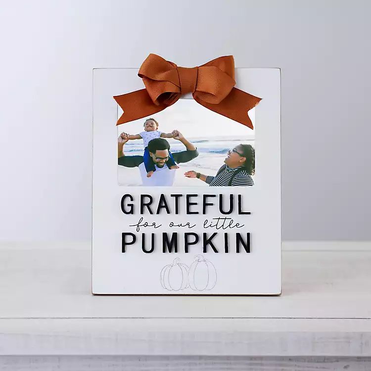 Grateful For Our Little Pumpkin Picture Frame | Kirkland's Home