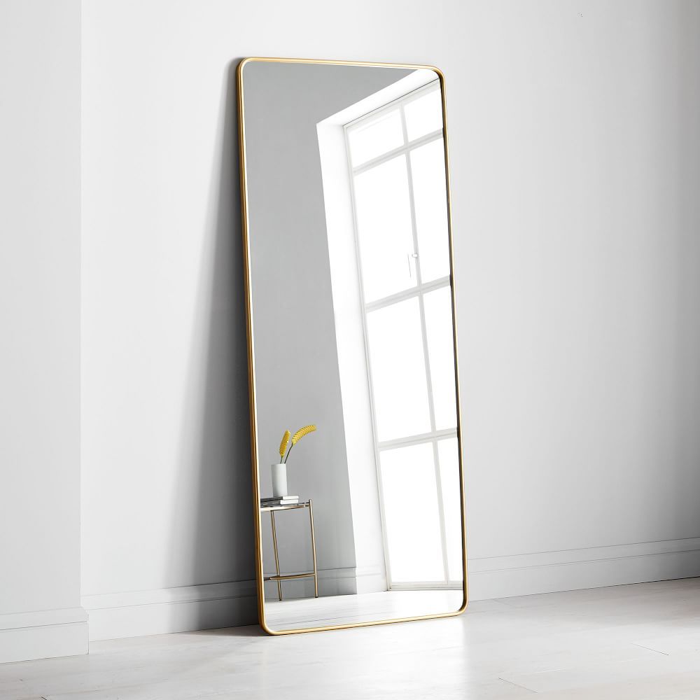 Streamline Rounded Edge Floor Mirror - 30&amp;quot;W x 72&amp;quot;H | West Elm (US)