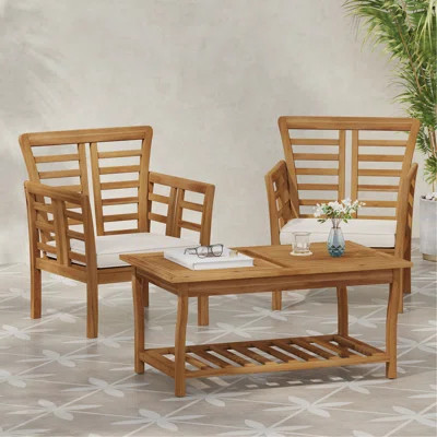 2 CLUB CHAIRS + TABLE | Wayfair North America