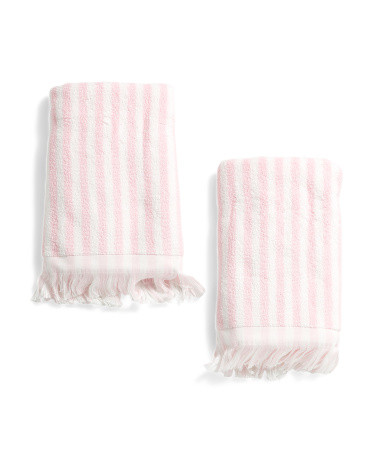 2pk Telham Striped Hand Towels | TJ Maxx