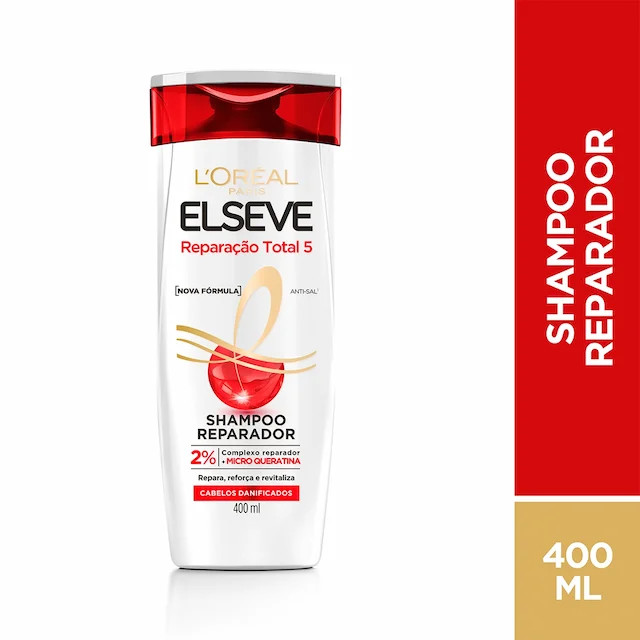Shampoo Elseve Reparação Total 5+ com 400ml | Drogasil BR