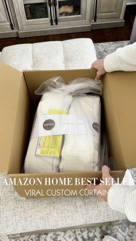AMAZON HOME VIRAL CURTAINS:

To get the look of these designer inspired curtains:
• Triple pleat
• Memory shaped
• Color shown: Ivory White (several colors to choose from)
• Lining: Black out

Amazon custom curtains 
Home decor
Amazon home
Sitting room
Affordable curtains
#amazonhome #customcurtains #organicmodern #twopagescurtains #twopageshome #amazonfinds #polliesplacedesign 

#LTKhome #LTKstyletip