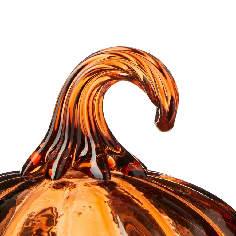 Harvest Amber Glass Pumpkin, by Way To Celebrate | Walmart (US)