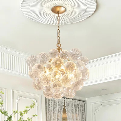 4-light Modern Glass Bubble Chandelier, 24"d | Wayfair North America