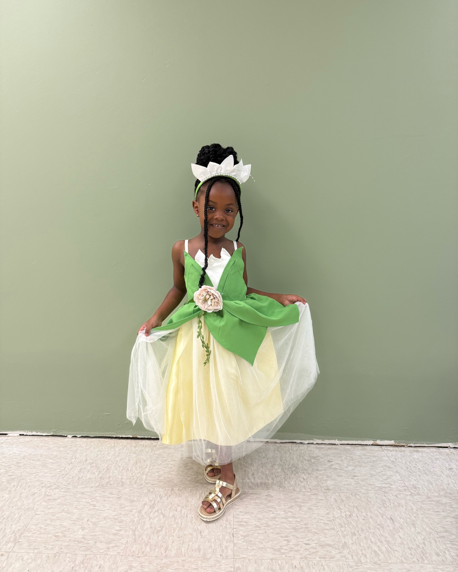 The most perfect princess Tiana! I was looking for a princess dress that didn’t break the bank and this one I know she’ll rewear at Disney too. 

Her gold sandals as usual are @childrensplace 🫶🏾💖

#LTKKids #LTKSaleAlert #LTKootd