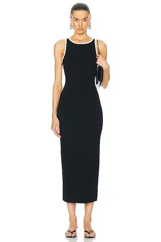 L'Academie by Marianna Vespera Midi Dress in Black from Revolve.com | Revolve Clothing (Global)