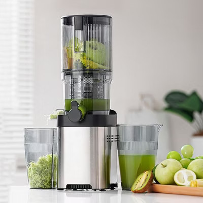 5.2 in Masticating Juicer with 200W Motor, 60RPM Slow Cold Press Juicer, Triple Filtration, Stainless Steel Juicer Fit for Whole Fruits & Vegetables | Target