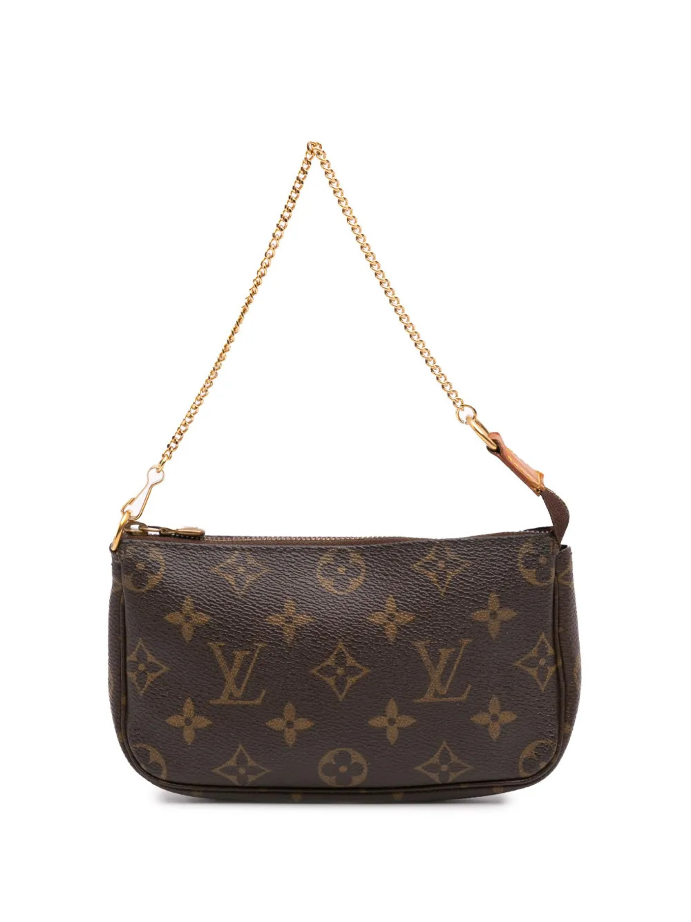Louis Vuitton Pre-Owned 2004 Monogram Mini Pochette Accessoires Handbag | Brown | FARFETCH | Farfetch Global