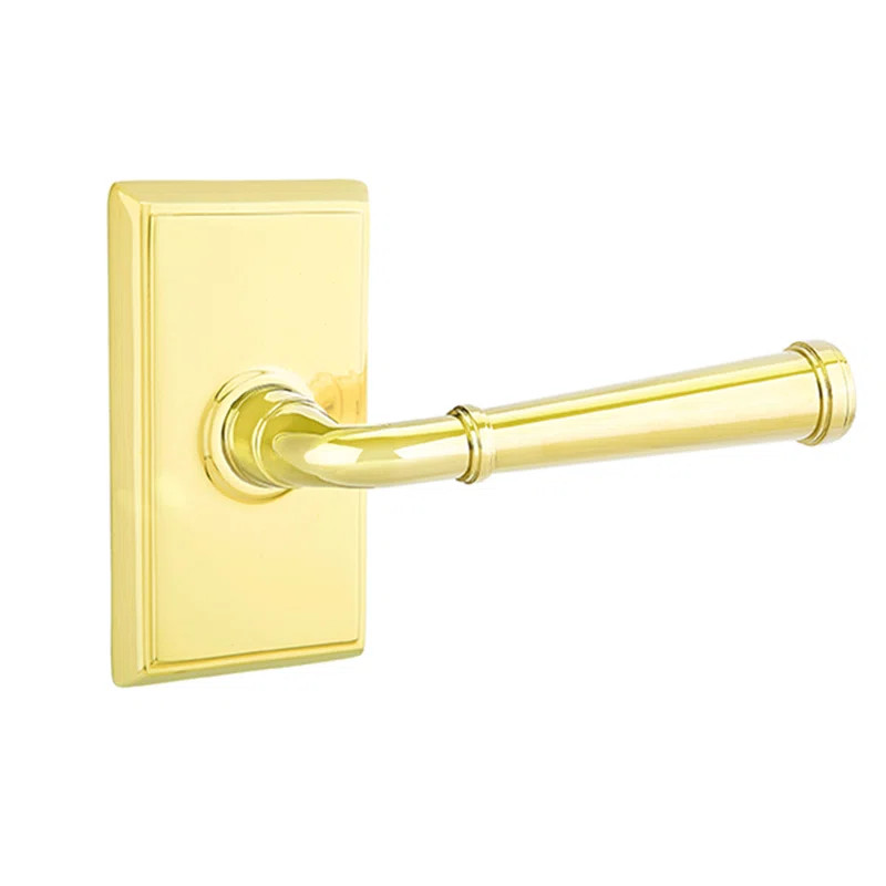 Merrimack Privacy (Bed & Bath) Door Lever with Rosette | Wayfair North America