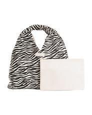 Hair-on-leather Slouch Hobo | TJ Maxx