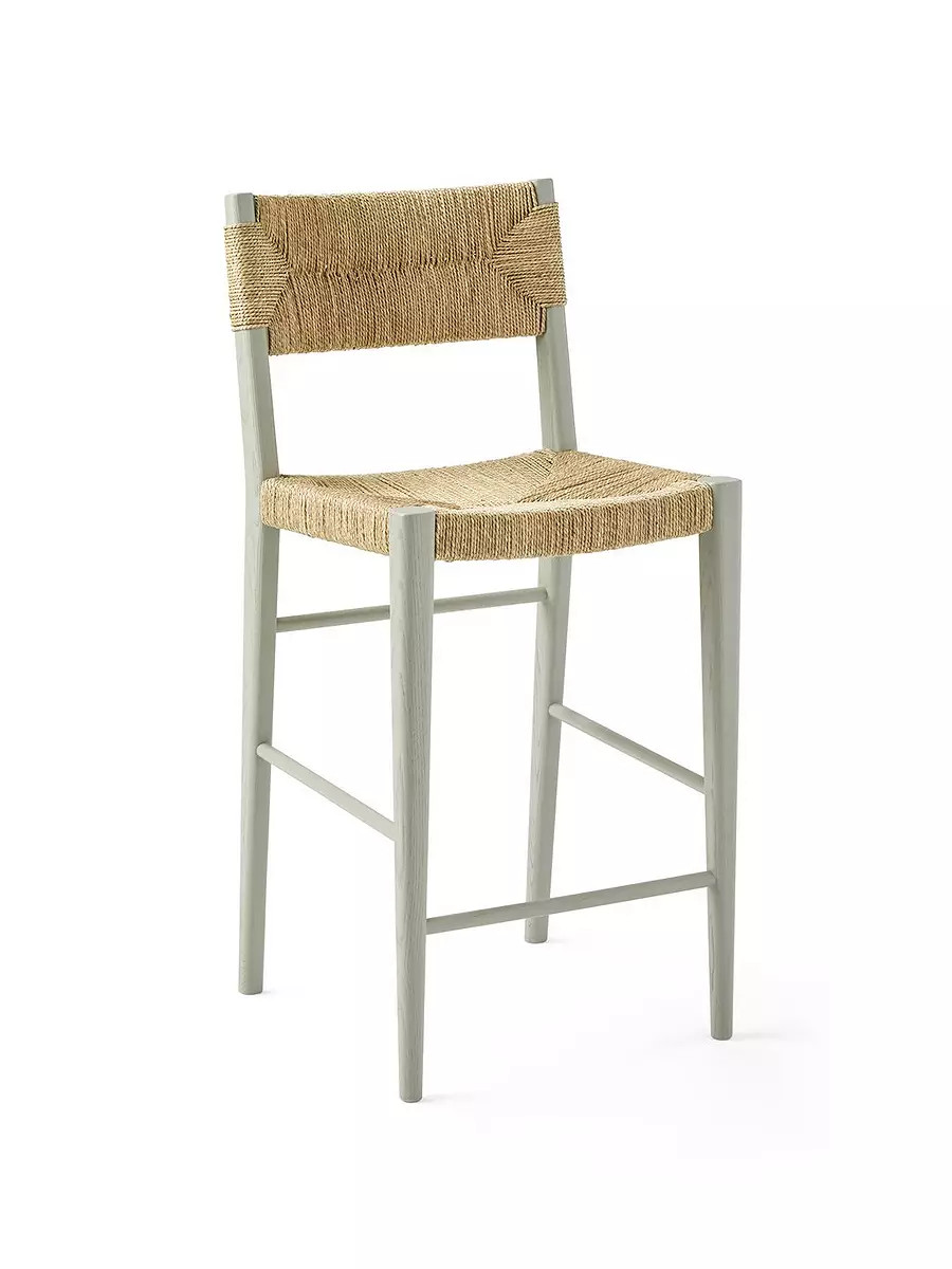 Portside Counter Stool - Sage | Serena and Lily