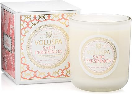 Voluspa Saijo Persimmon Classic Maison Candle, 100 hour 12 oz | Amazon (US)