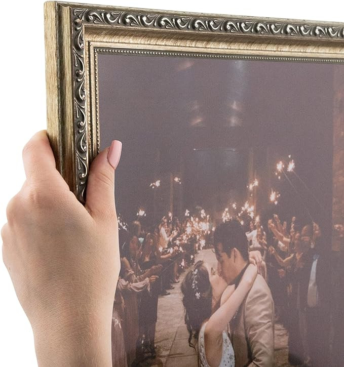 ArtToFrames 12x24 Inch Silver Picture Frame, This 1.30 Inch Custom Poster Frame is Antique Silver... | Amazon (US)