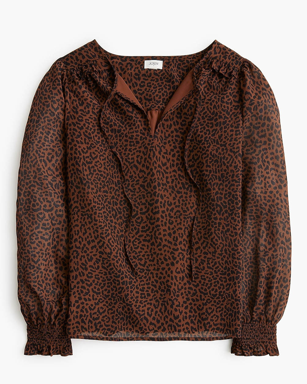 Tie-front long-sleeve top | J.Crew Factory