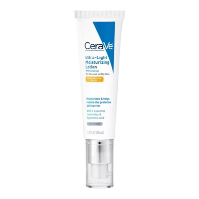 CeraVe Ultra-Light Face Lotion Moisturizer with Sunscreen - SPF 30 – 1.7oz: Noncomedogenic, Paraben-Free, With Hyaluronic Acid | Target