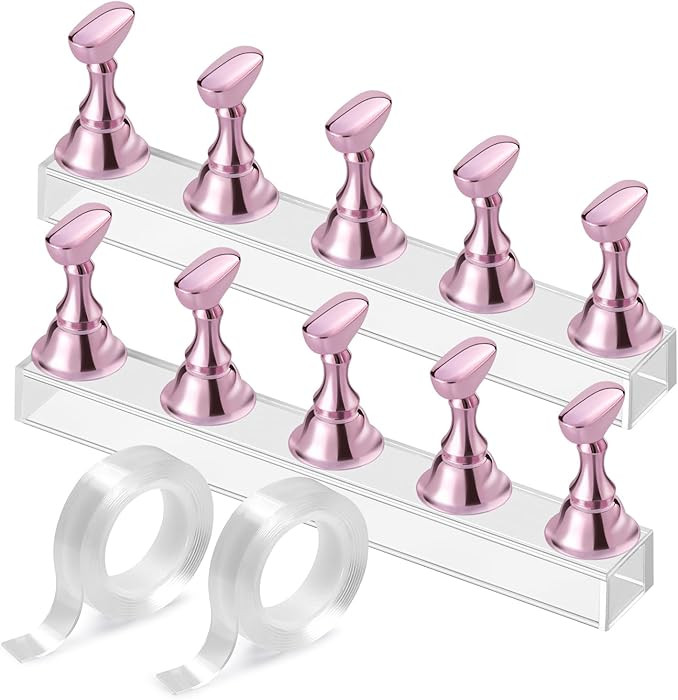 Etercycle Nail Stand Acrylic Nail Art Display Stand Practice Nail Holder for Painting Nails Magne... | Amazon (US)
