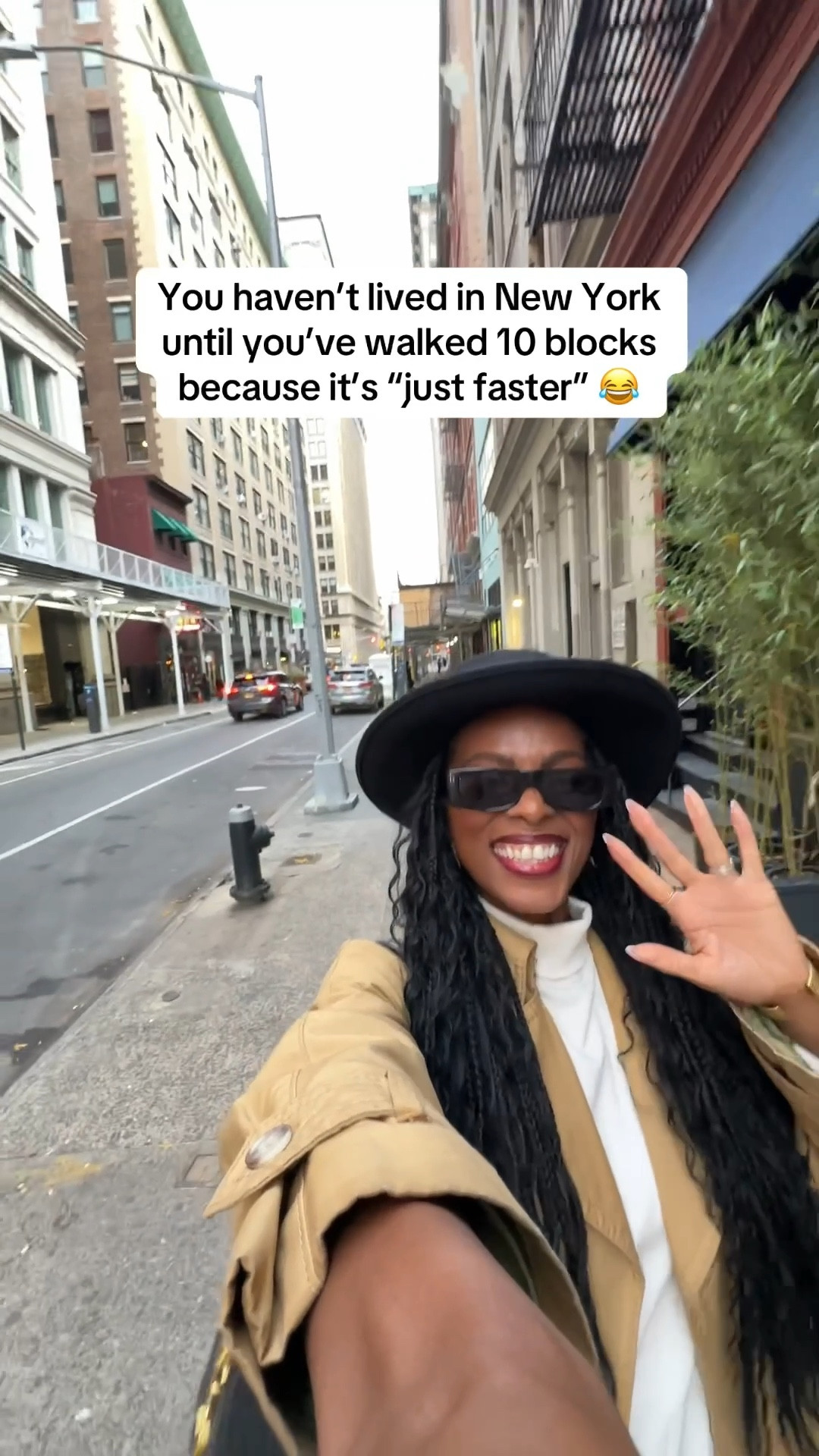 Am I lying? 😂

You haven’t lived in New York until you’ve walked 10 blocks because I t’s “just faster”.  Iykyk

Wearing: 
✨ Hat is vintage 
✨ Sunglasses by LeSpecs
✨ Turtleneck by Ninety Percent 
✨ Trench Coat is thrifted 
✨ YSL large bag

#LTKspringtrends #LTKdayinmylife #LTKootd