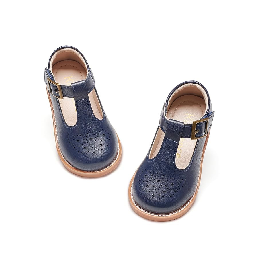 Kiderence Toddler Little Girls Mary Jane Dress Shoes School Oxford for Flats | Amazon (US)