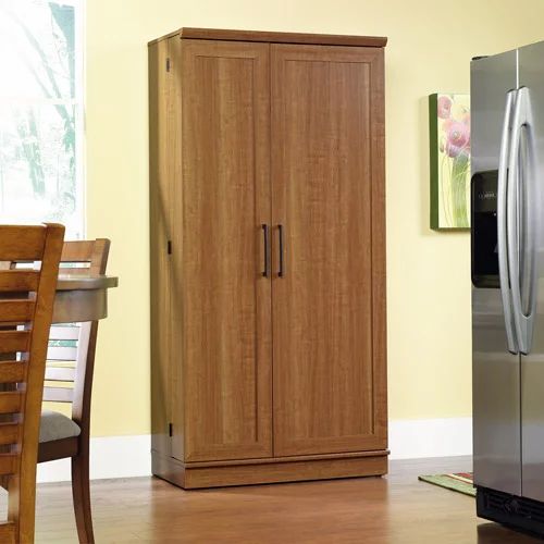 Sauder HomePlus 71" Tall 2 - Door Multiple Shelf Wood Storage Cabinet, Sienna Oak Finish - Walmar... | Walmart (US)