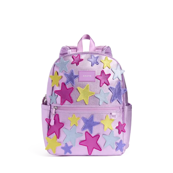 STATE Bags Kane Kids Backpack — Metallic 3D Stars product image from the verified GPgrows LTK collection