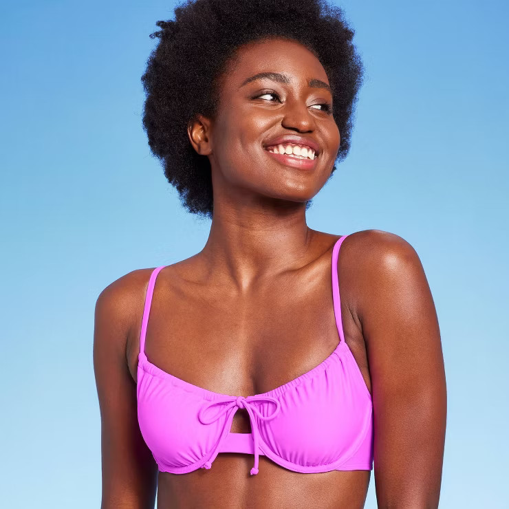 Women's Shirred Underwire Bikini Top - Wild Fable™ | Target