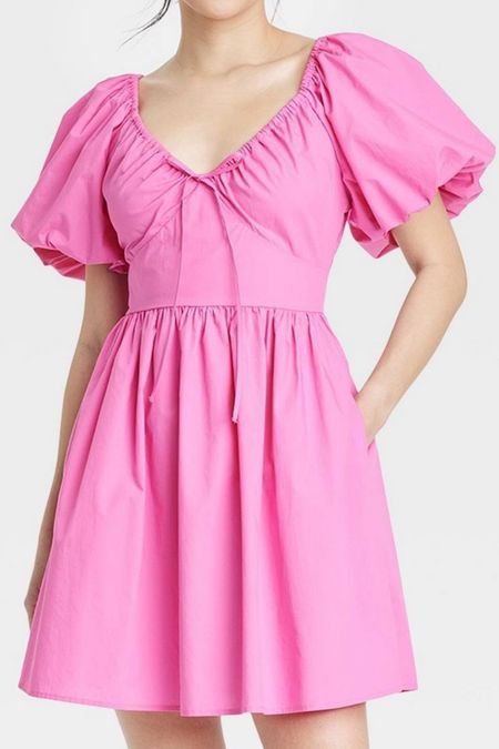 Target alert! This mini dress is perfect for spring and summer, reminding me so much of the Ophelia (but shorter) from Hill House Home at $30 instead of over $100! 

#LTKunder50 #LTKstyletip #LTKunder100