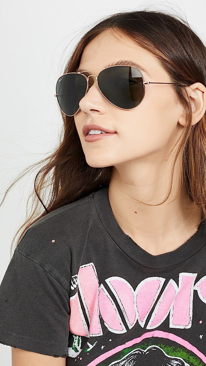 Ray-Ban
                
            

    RB3025 Oversized Classic Aviator Polarized Sunglasses | Shopbop