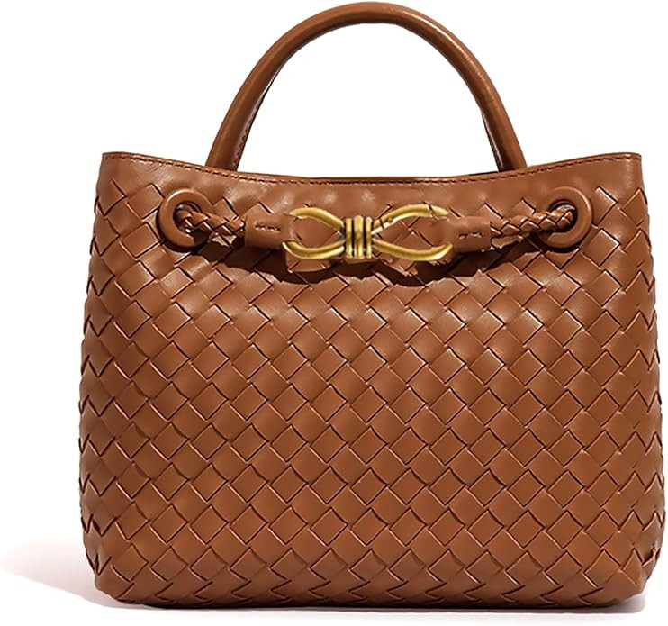 Woven Hobo Bags for Women Tote Bag, Woven Leather Shoulder Crossbody Bag Satchel Bag Woven Handba... | Amazon (US)