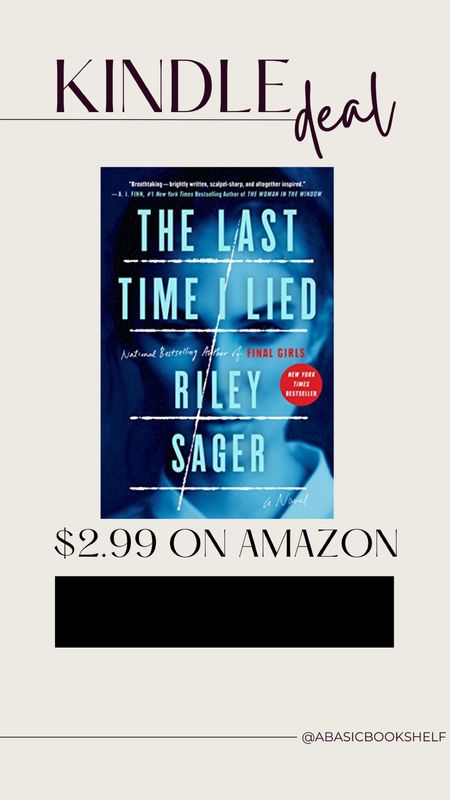 Riley Sager kindle deal