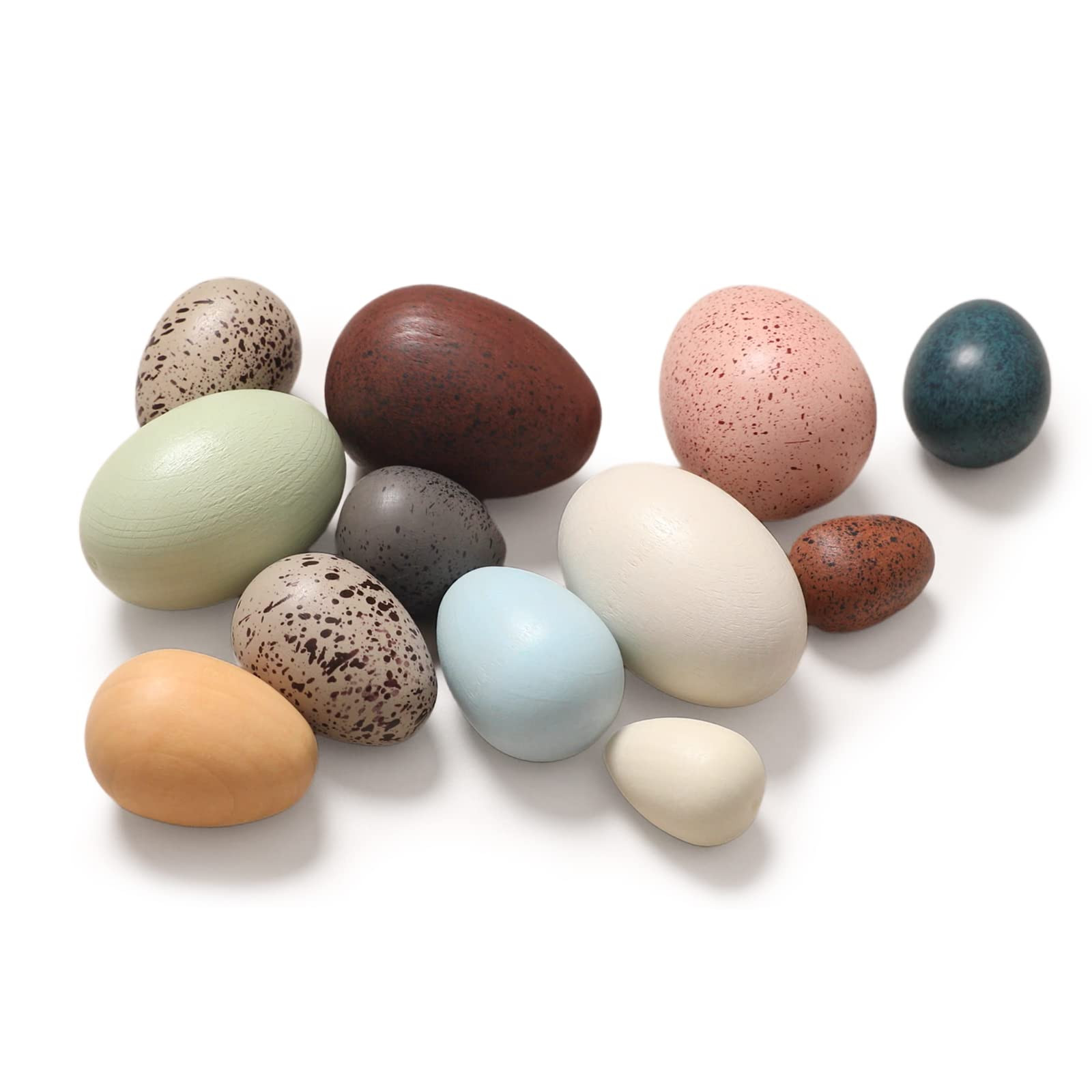 OESSUF Easter Eggs Wooden Fake Play Eggs for Toddlers Pretend Easter Egg Decor for Play Kitchen A... | Amazon (US)