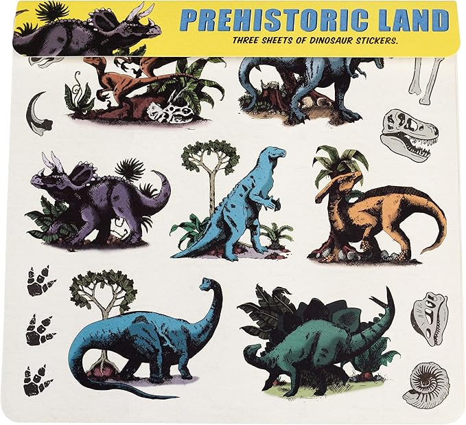 Dinosaurs Stickers (3 Sheets) | Amazon (UK)