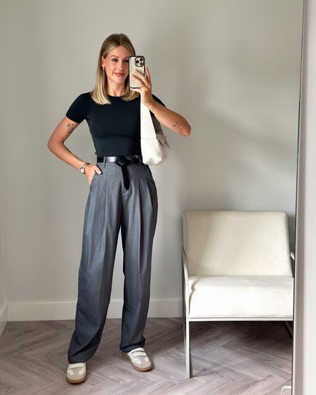 Today’s shopping outfit! Comfy and chic in grey tailored trousers and trainers

BTW I am obsessed with these Skims t-shirts! Definitely worth investing in. Cotton, comfy, breathable and so flattering! I’m wearing a size S - also got a size S bra that fits seamlessly underneath (I’m a uk10 in tops and a 32D bust) 

** get 15% off my Isabel Marant Lecce belt and free next day delivery with code CHARLOTTE15 at Coggles! 

#skims #trousers #greytrousers #chic #comfy #smartcasual 

#LTKFind #LTKeurope #LTKstyletip
