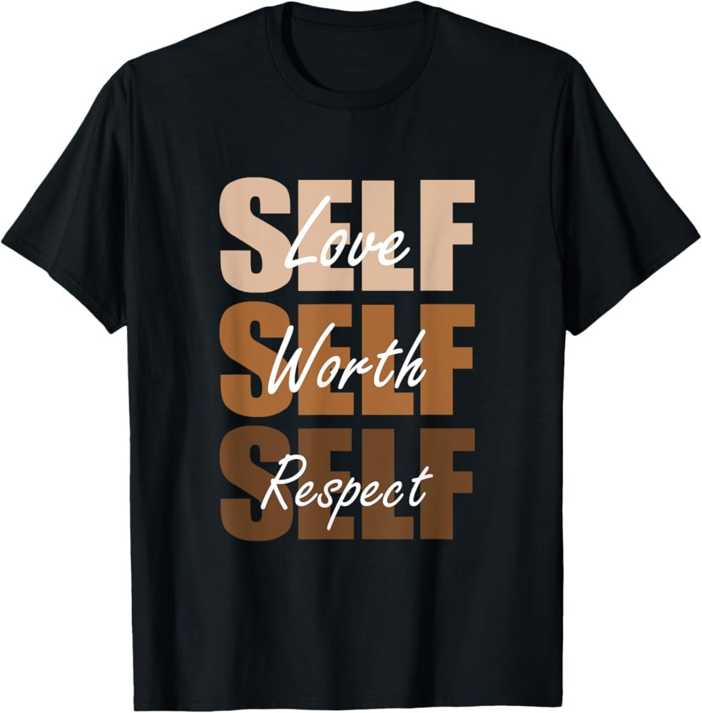 Melanin Brown Self-ish-X3 Brown Color Graphic T-Shirt | Amazon (US)