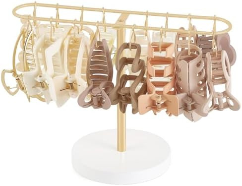 Mkono Metal Claw Clip Organizer Hair Claw Holder for Women and Girls Accessory Storage Display St... | Amazon (US)