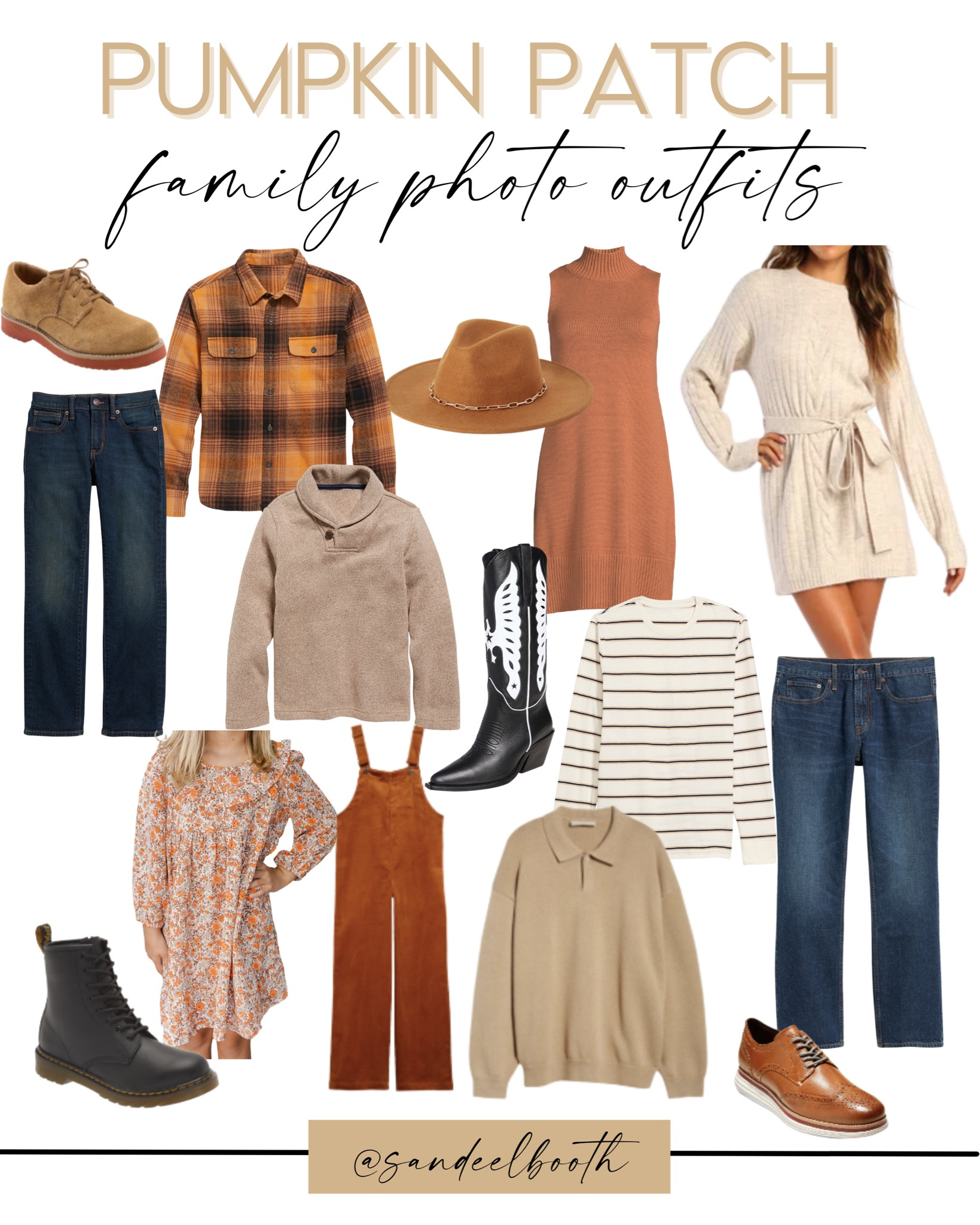 Pumpkin Patch Family Photos Outfits / fall photos / fall outfits / fall style / mens fall outfit / essentials mens sweater / boys outfits / boys sweater / womens sweater dress / women western boots / girls fall dress  / girls overalls / girls dr. martins 

#LTKSeasonal #LTKfamily #LTKstyletip